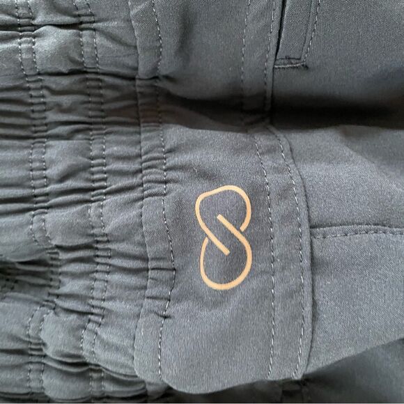 Calia Carrie Underwood Navy Blue Wide Leg Crop Pants S - Picture 6 of 7